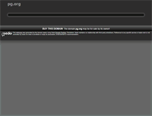 Tablet Screenshot of pg.org